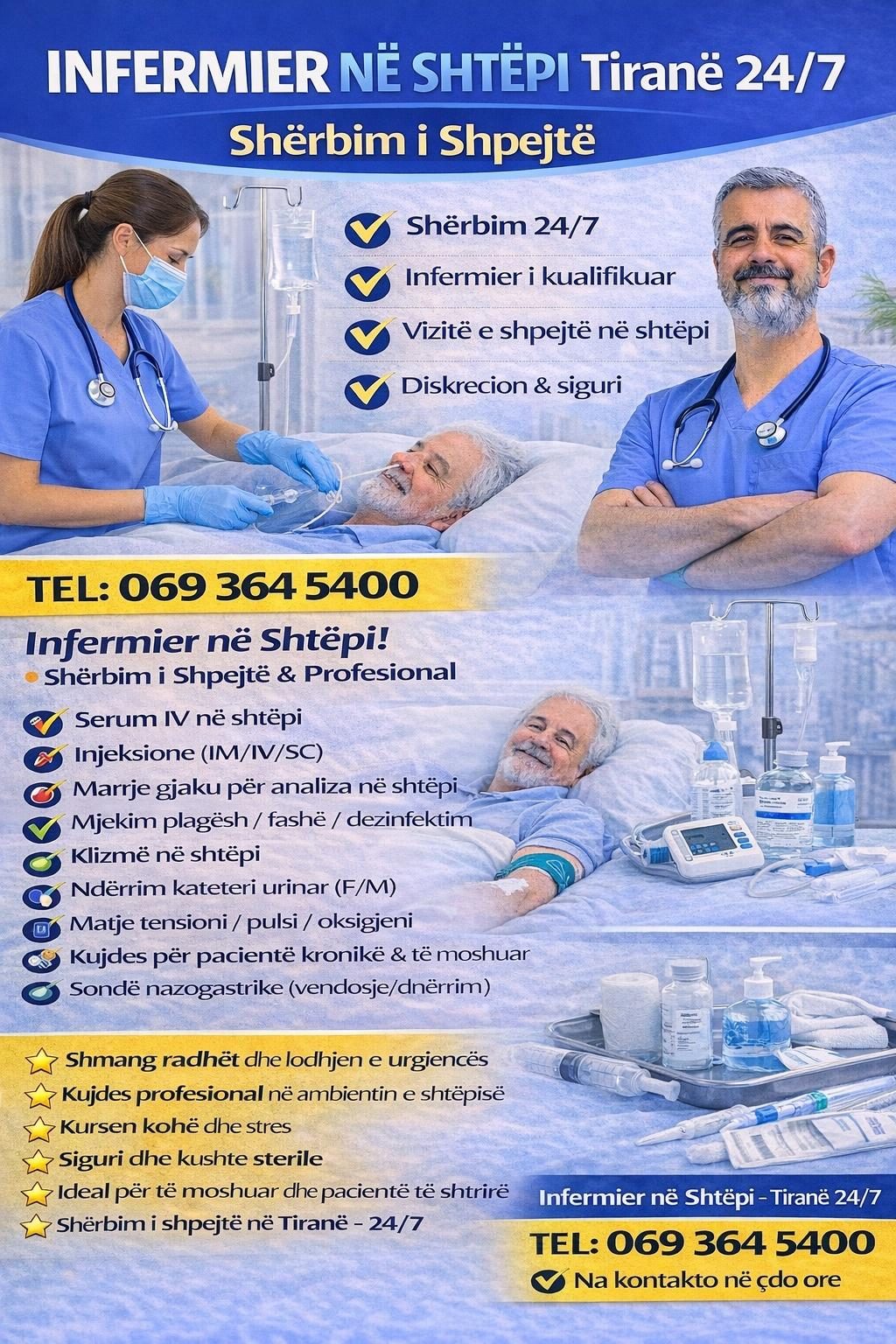 Sherbim infermieror ne shtepi