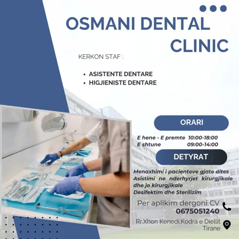 Kerkohet ASISTENTE DENTARE/HIGJIENISTE DENTARE