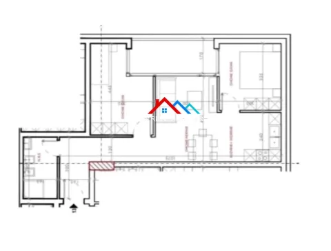 Tirane, shitet apartament 2+1+Ballkon Kati 9, 87 m² 105.000 € (RRUGA ERZEN LITA,ASTIR)
