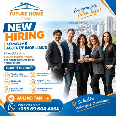 Durres, ofrohet vend pune Agjent/e Imobiliare