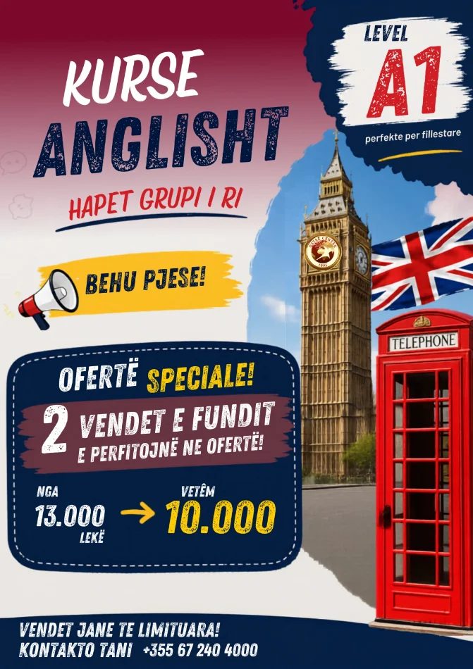 Tirane, kurse gjuhe anglisht Kurs per gjuhen Angleze