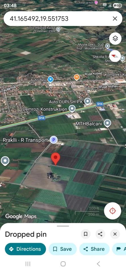 Golem, shitet toke , 4.000 m² 48.000 € (Rr Blerimaj Kavaje)