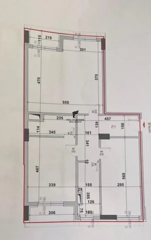 Tirane, shitet apartament 2+1+Ballkon Kati 4, 124 m² 198.500 € (BULEVARDI I RI)