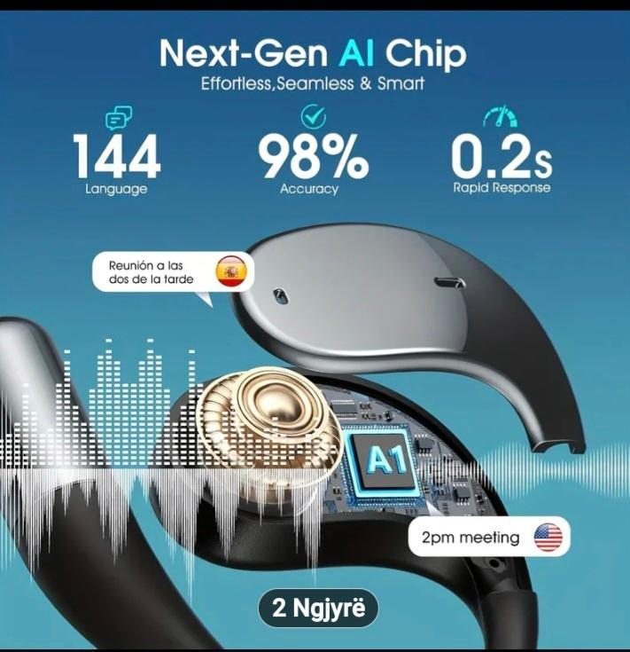 Kufje Inteligjente AI 144gjuhë përkthim +SMART WATCH FALAS