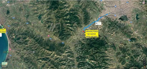 Tirane, Shitet Tokë/Truall, sipërfaqe 3'850 m², me Cmim 155 euro €/m2, neto në Pezë-Helmës-Ndroq- Plepa Durrës, pranë Ur