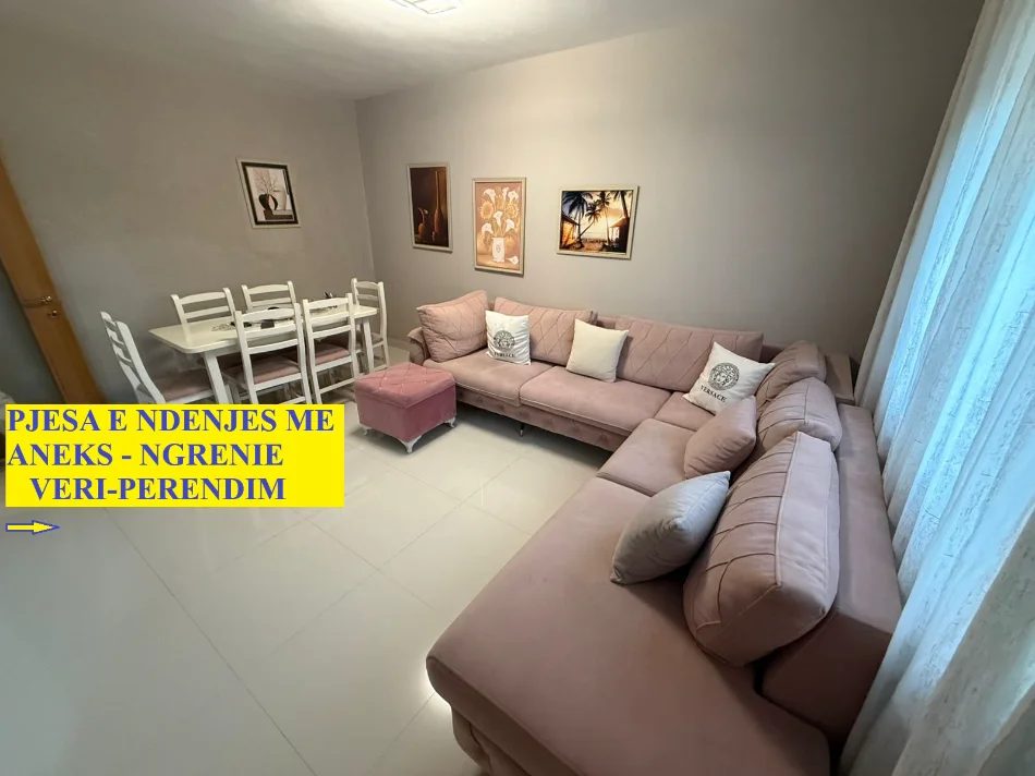 Tirane,Me Qera Apart,cilësor,rinovuar mobilje & paisje reja,tip 1+1,sip.57m²,qera 45'000Lek/muaj, prane ish-markat A.Dem