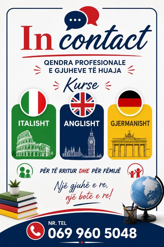Tirane, ofrojme kurse gjuhe italisht In contact