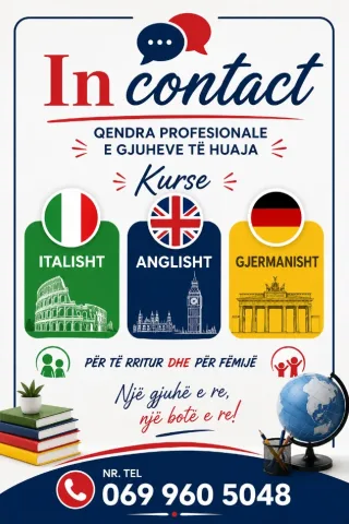 Tirane, ofrojme kurse gjuhe italisht In contact