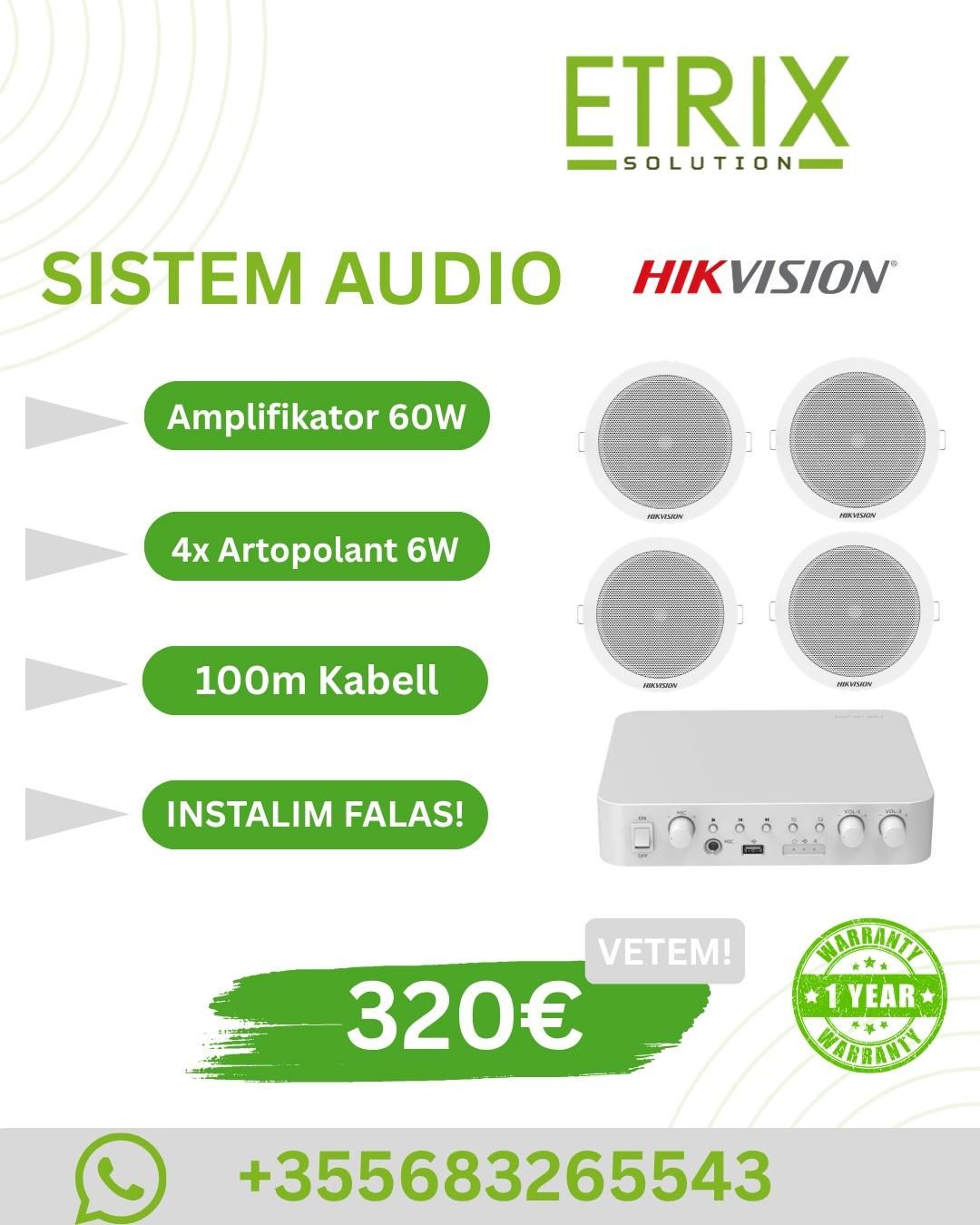 Set Audio HIKVISION (Instalim i Perfshire)
