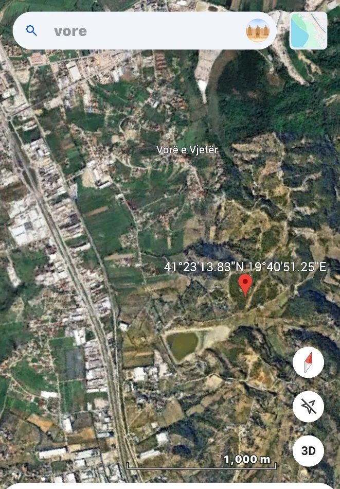 Tirane, shes toke , 6.000 m² 180.000 € (Vore)