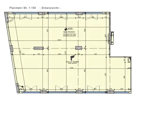 Tirane, shitet dyqan Kati 0, 234 m² 820.000 € (STACIONI I TRENIT)