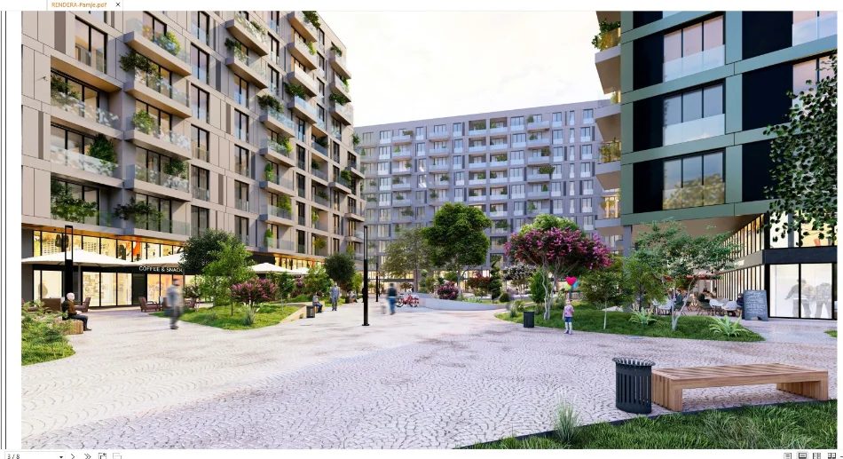 Tirane,Rast mirë,Shitet Apart tip.1+1,kat 3,sip.75 m²,Çmim144'000€, në kompleks ri banimi ANDI mbi Maternitetin Koço Glo