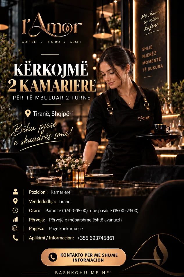 Shqiperi, kerkohet staf Kamariere