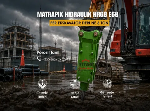 Tirane, Shitet Matrapik Hidraulik HRGB në gjendje shumë të mirë pune, për eskavatorë deri në 6 ton.