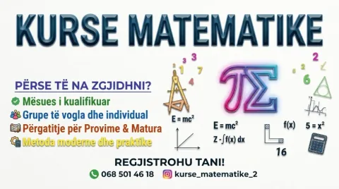 Tirane, ofrojme kurse online | fizike | matematike | matematik... KURSE MATEMATIKE