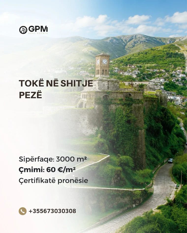 🌿 3,000 m² tokë në Pezë, hapësira ideale për të investuar dhe ndërtuar!