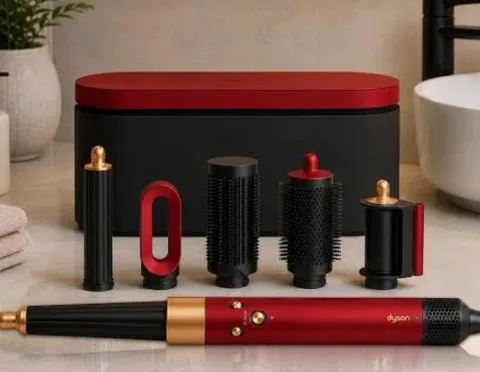 Dyson Airwrap ID Red Velvet and Gold (All Accessories)