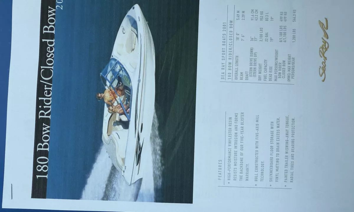SHITET - SKAF SeaRay 180 BR