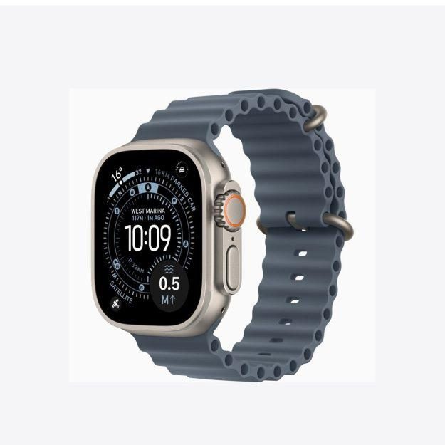 Apple Watch Ultra 3 49mm Natural Titanium – Ocean Band