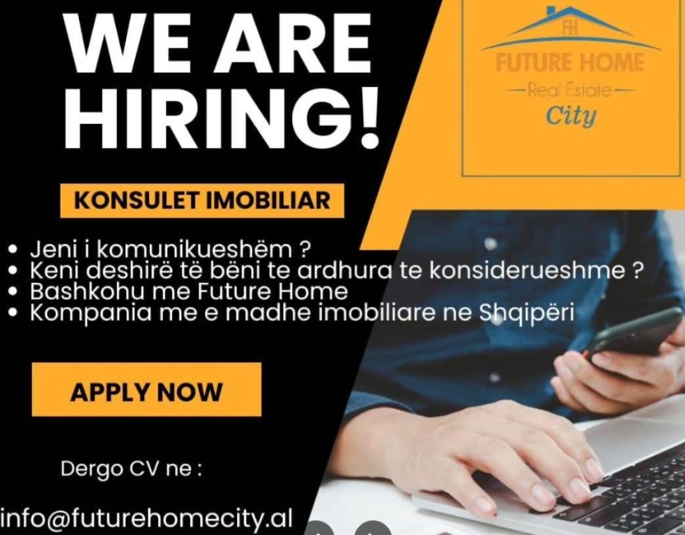 Tirane, ofrohet vend pune KONSULENT/E IMOBILIAR