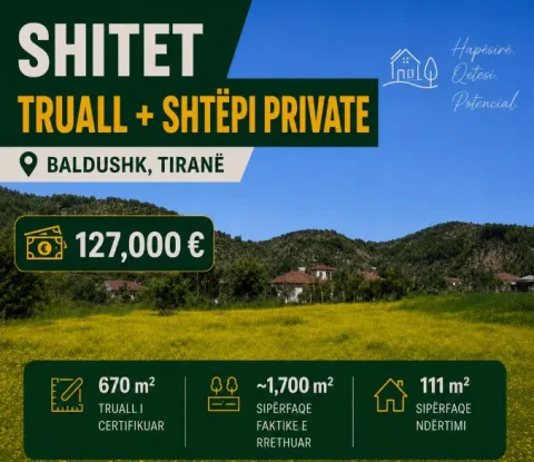 Tirane, shitet truall , 1.811 m² 127.000 € (baldushk)