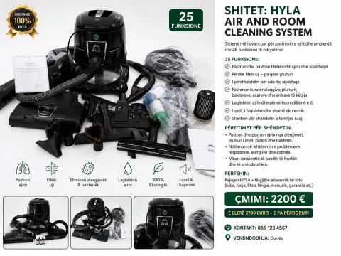 HYLA Air and Room Cleaning System – 25 Funksione, E Papërdor