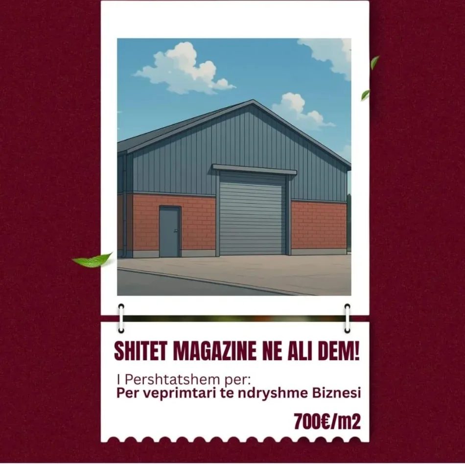 Tirane, shitet magazine Kati 0, 311 m² 217.500 € (rruga ali demi)
