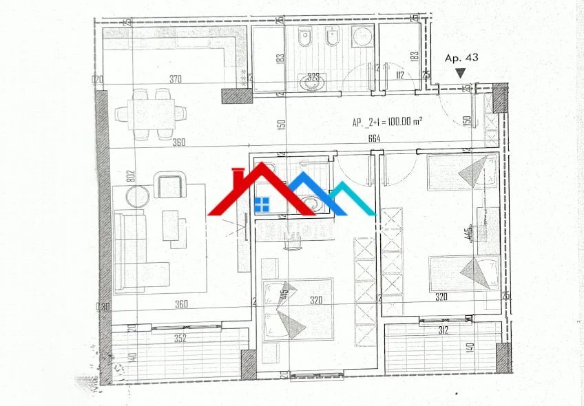 Tirane, shitet apartament 2+1+Ballkon Kati 5, 116 m² 116.000 € (RRUGA LIDHJA E PRIZRENIT,PASKUQAN)