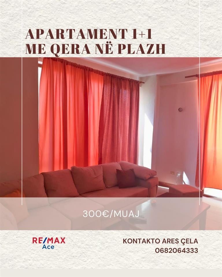 0682064333 Jepet apartament 1+1 me qera ne Plazh