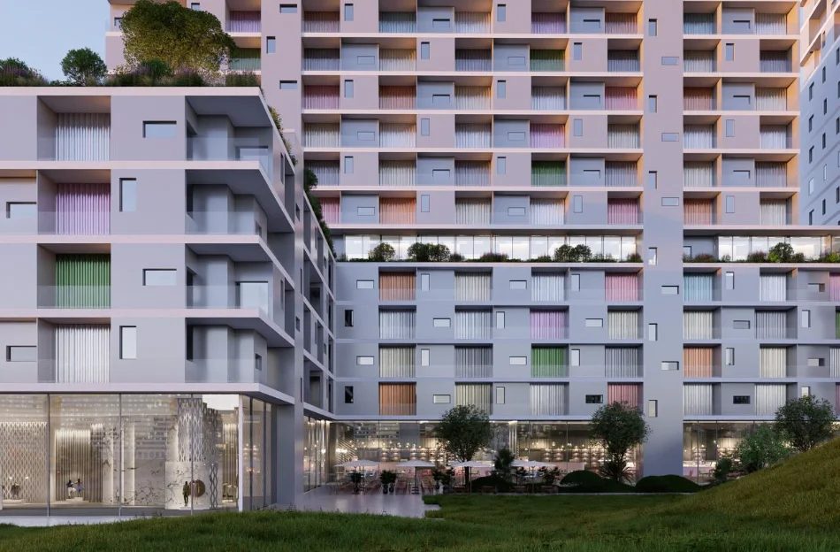 Tirane, shitet ambjent biznesi Kati 0, 146 m² (MOA RESIDENCE - Unaza e Re)