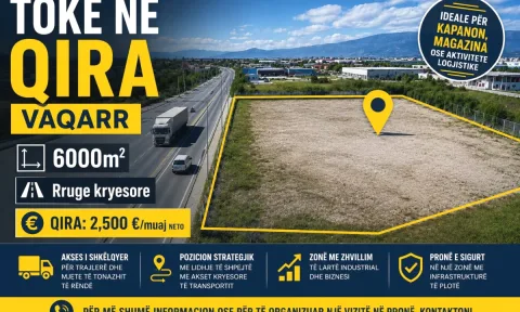 🔥 SUPER OKAZION | JEPET ME QIRA TRUALL 6,000 m2 – VAQARR