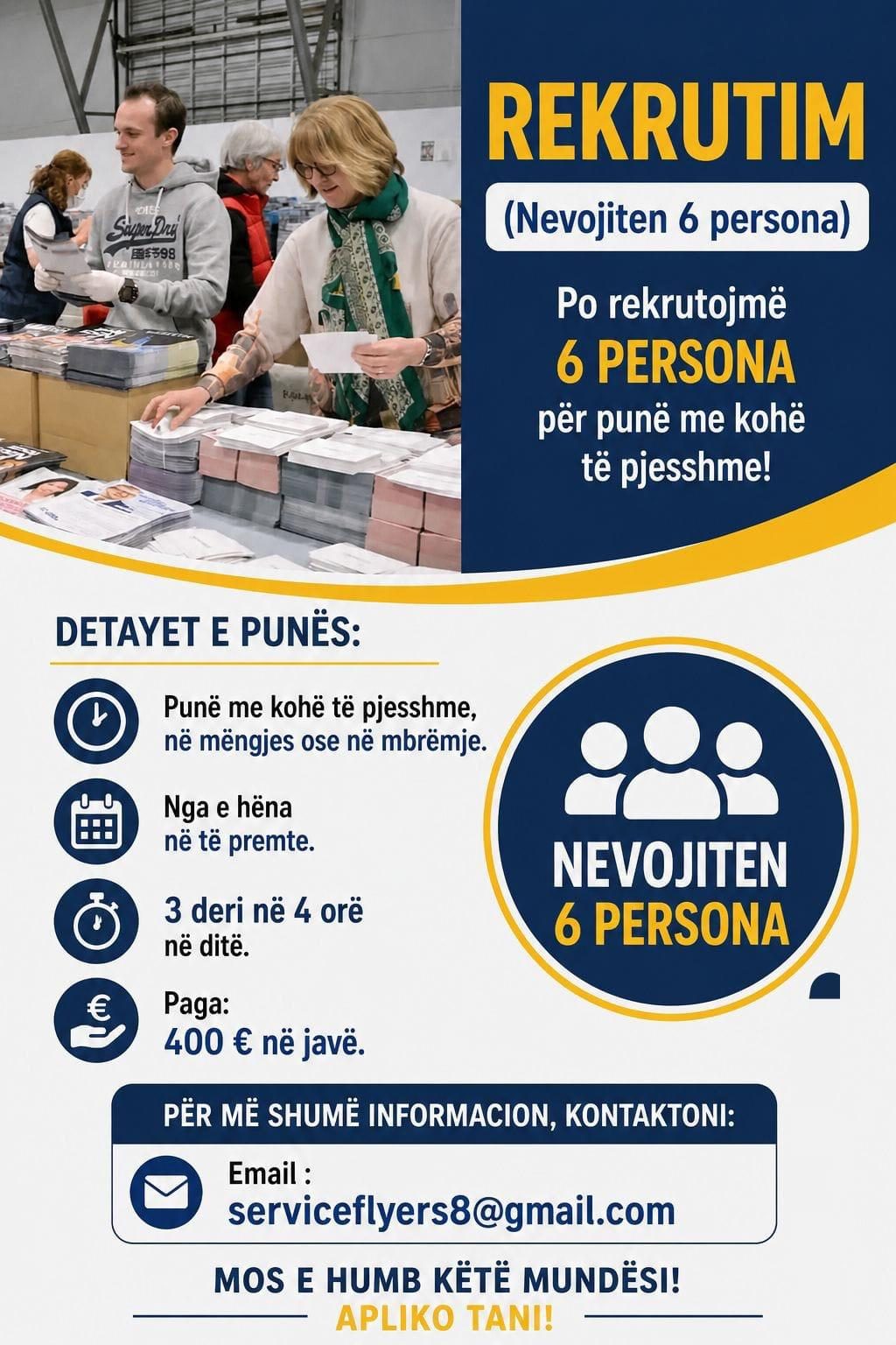 Na dërgoni CV-në tuaj! Po rekrutojmë deri më 25 gusht