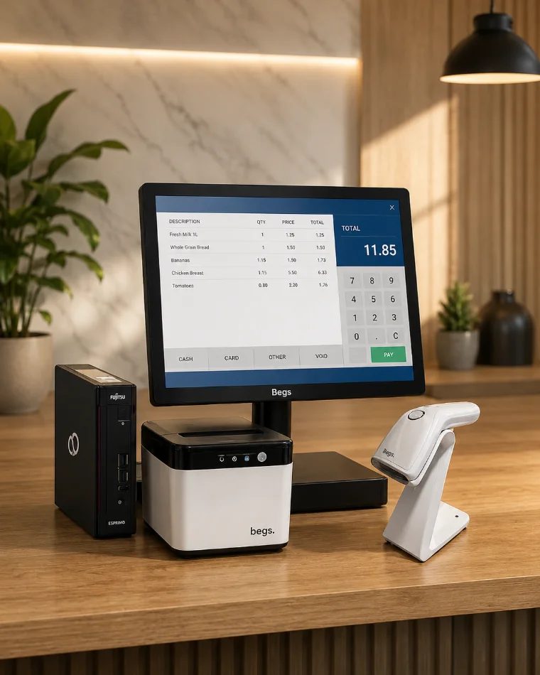 POSi IDEAL PER BIZNESIN TUAJ (MONITOR+PC+PRINTER TERMIK+BARCODE SCANER)