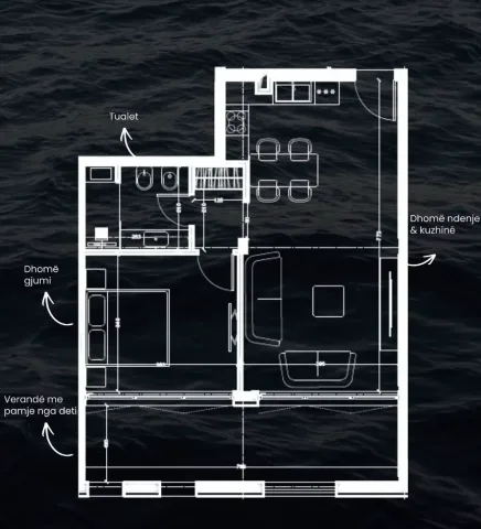 Vlore, shitet apartament 1+1 Kati 2, 101 m² 284.000 € (PALASE)