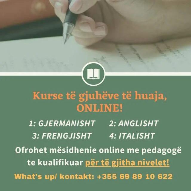 ofrojme kurse gjuhe te huaja online