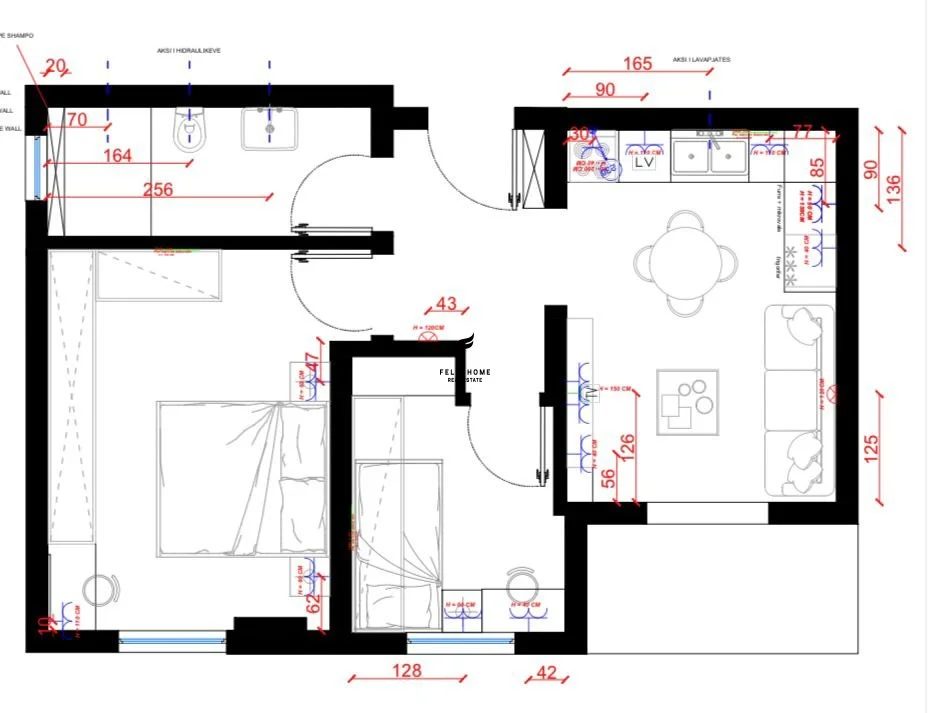 Tirane, shitet apartament 2+1 Kati 5, 76 m² 165.000 € (RRUGA E KAVAJES)