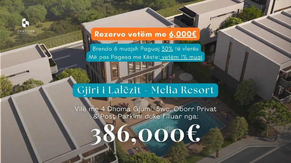 📌REZERVO ME VETËM 6,000€ VILË LUXURY 📍Gjiri i Lalëzit - Melia Resort | 386,000€ 🔥