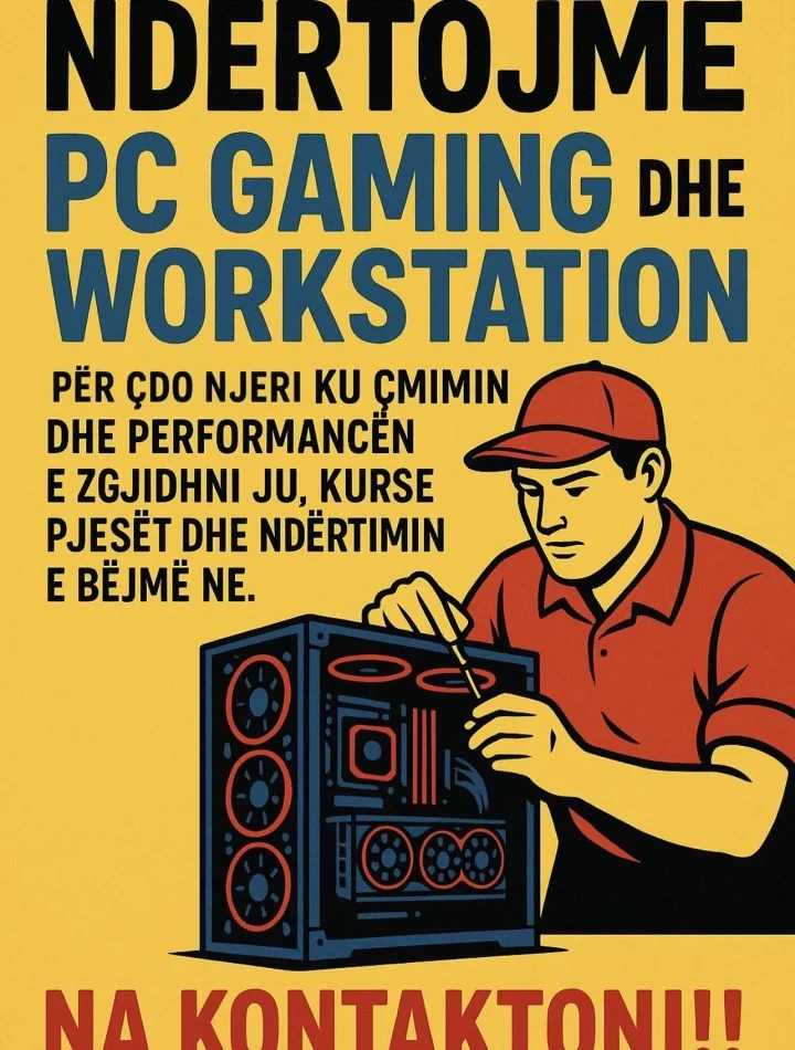 Tirane, shes Kompjuter pa Monitor