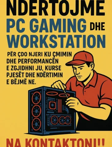 Tirane, shes Kompjuter pa Monitor
