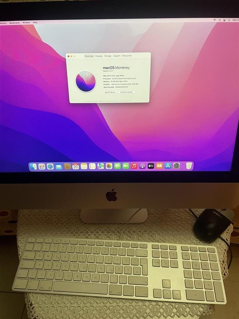 🖥️ Shitet iMac 2015 – 21.5” | RAM 16GB | 1TB Si i Ri