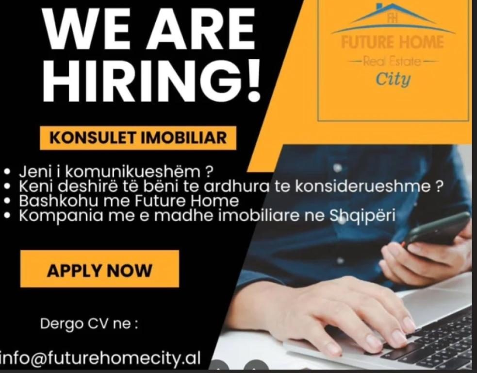 Tirane, ofrohet vend pune KONSULENT/E IMOBILIAR. Vasil Shant