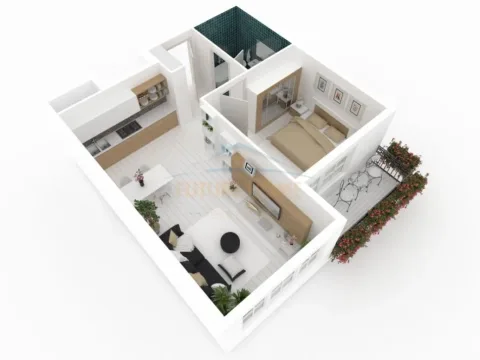 Shitet Apartament 1+1+Post Parkimi, Pazari i ri PRM39914