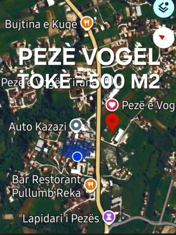 OKAZION SHITET 500 M2 TOKE PRANE MOBILERISE ( PEZE VOGEL )