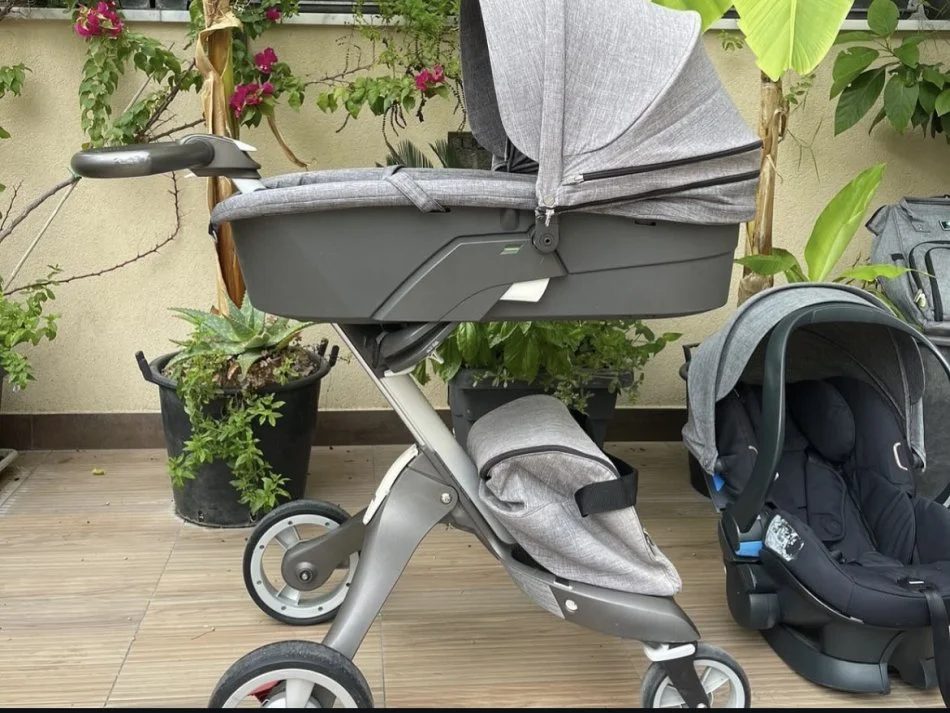 Tirane, Shitet karroca Stokke X pkory, set 3 pjese e kompeluar, 45.000 leke