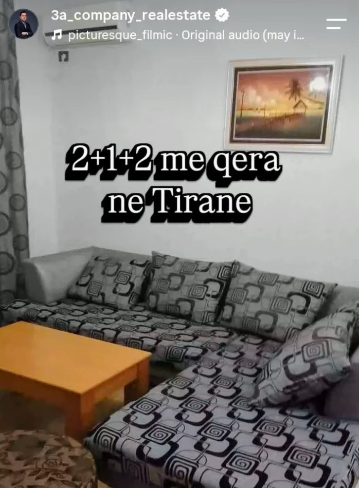 Tirane, jepet me qera apartament 2+1+Ballkon Kati 2, 100 m² , 55.000 lekë/muaj, (350 metra nga Universiteti Zonja e Kesh