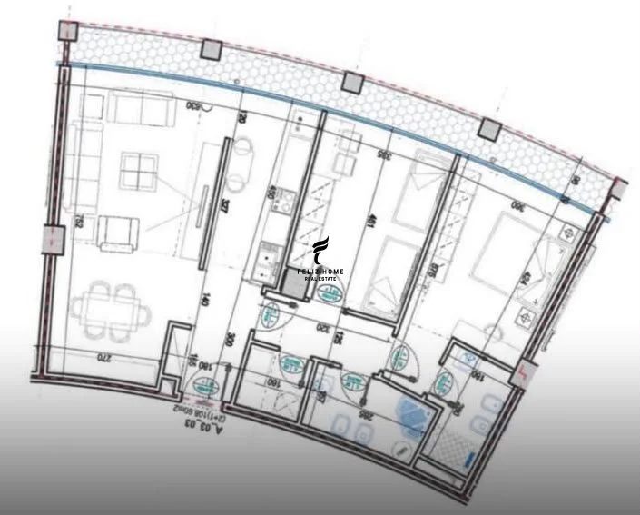 Tirane, jepet me qera zyre Kati 3, 108 m² 1.600 € (LAKE VIEW)