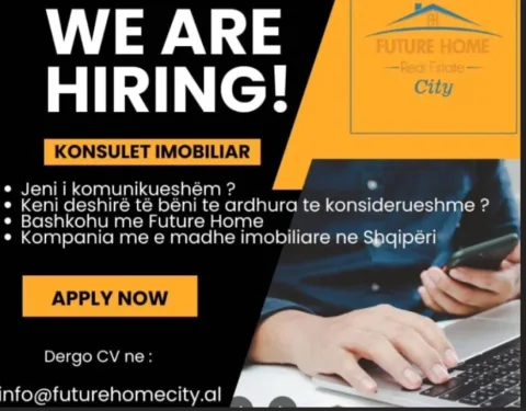Ofroj vend pune konsulent imobiliar, Vasil Shanto, Tirane!
