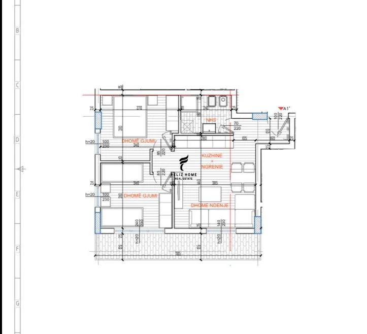 Tirane, shitet apartament 2+1 Kati 7, 61 m² 130.000 € (ISH PARKU)