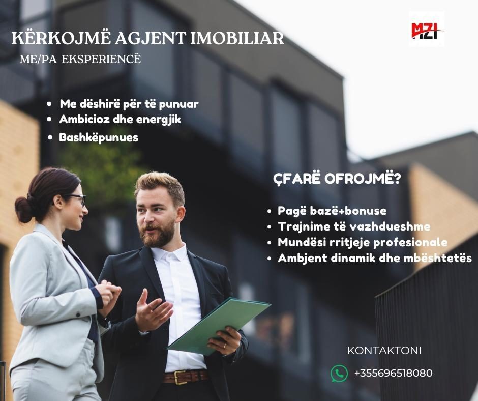 Po Kërkojmë Agjent Imobiliar!