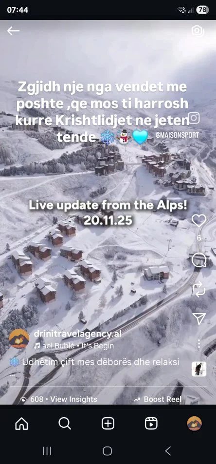 Udhetim dimëror me Drini Travel Agency